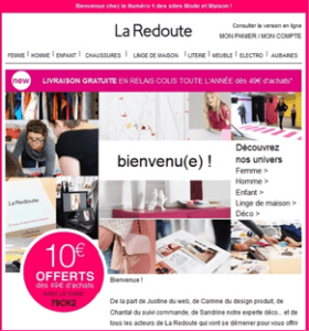 Email de Bienvenue