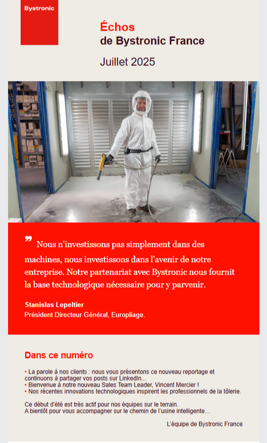 exemple Newsletter industrie